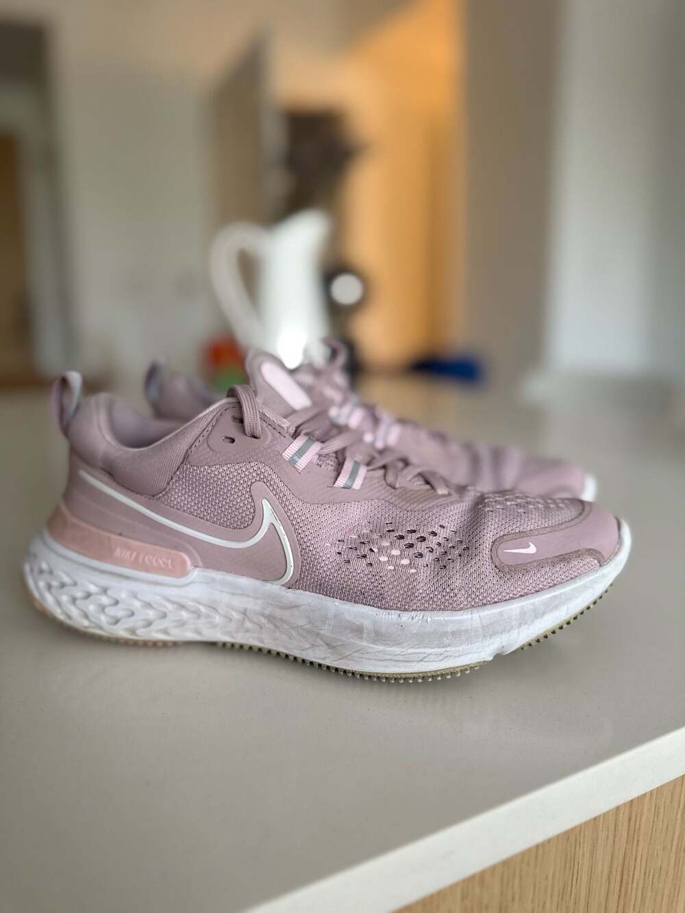 Nike React Miler 2 Plum Chalk Pink Running Shoes CW7136-500 Womens 8.5